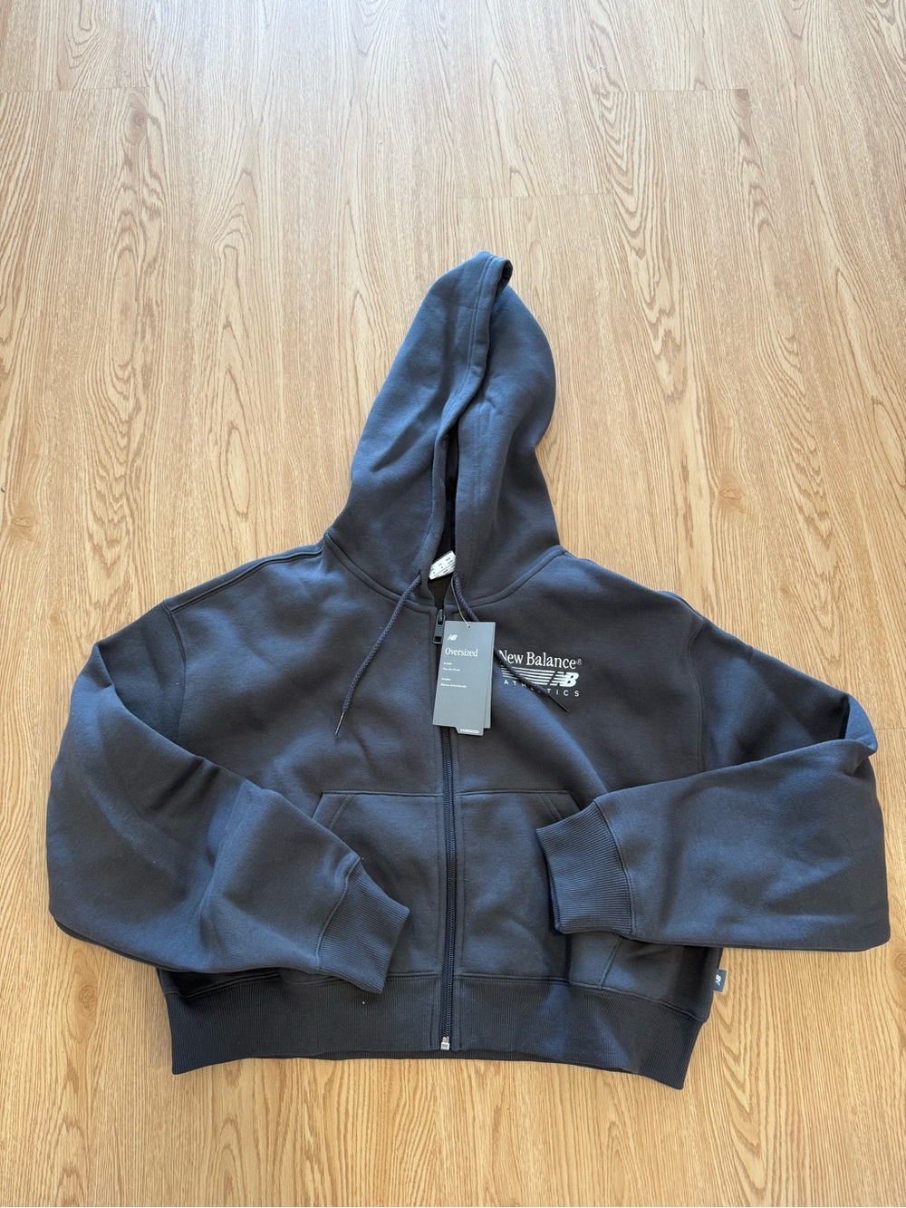 New Balance Gray Zip-Up Hoodie Jacket NWT